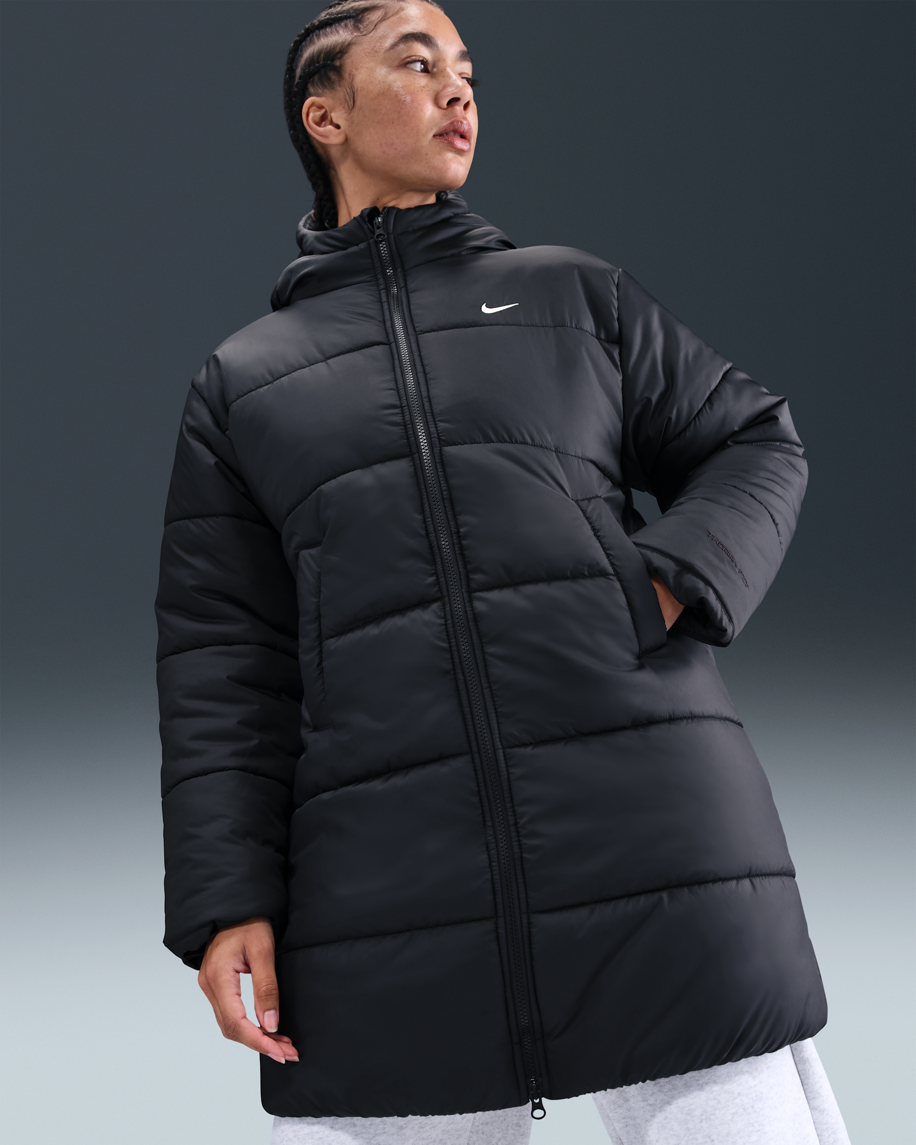Nike Sportswear Classic Women's Therma-FIT Loose Hooded Parka. Nike IL